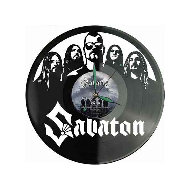 Sabaton Dárek Originální dekorace do domu Hodiny z vinylové desky