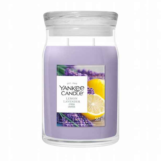 Velká vonná svíčka Yankee Candle Lemon Lavender