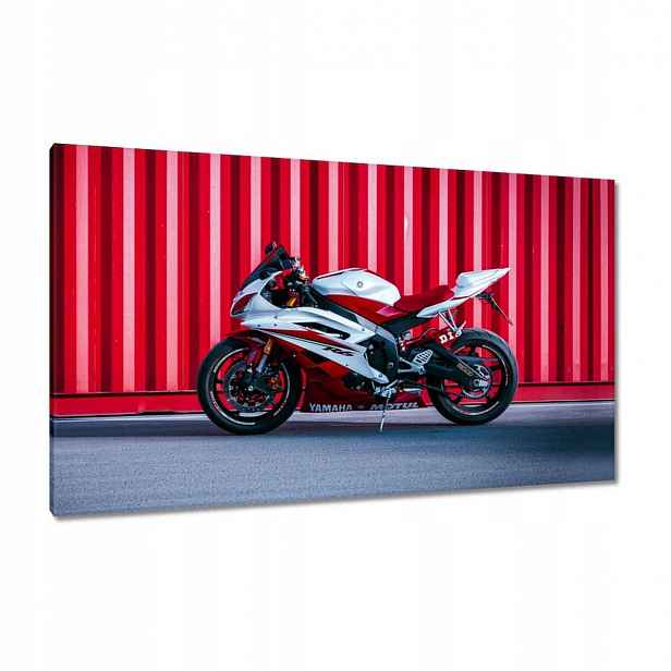 Obrazy 120x70 Bílo-červená Yamaha