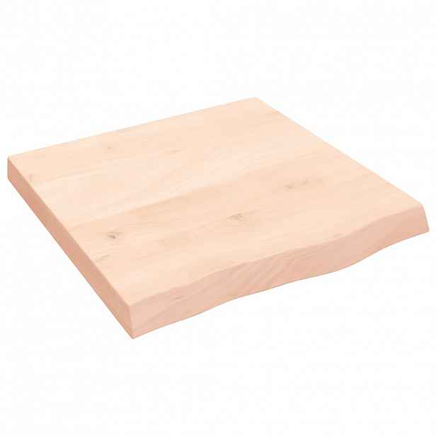 vidaXL Nástěnná police 60x60x(2-6) cm neošetřené masivní dubové dřevo
