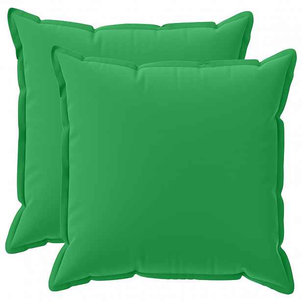 vidaXL Povlak na polštář 2 ks HOUTEN Zelená 60 x 60 cm Polyester