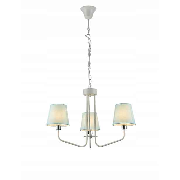 Závěsná lampa modrobílá 3x60W E14 York Ledea