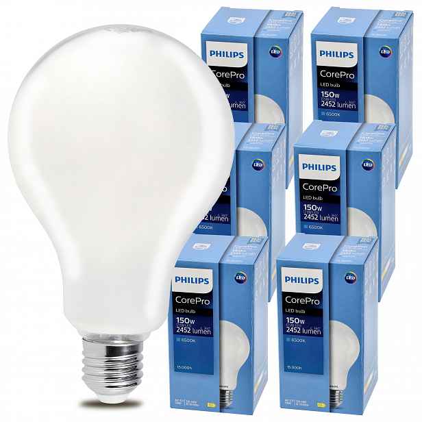 6x Led žárovka E27 Philips 17,5 W 150 W 2452 lm Barva Studená 6500 k Premium