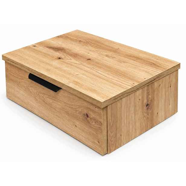 Noční stolek závěsný Lena Voga 45 dub artisan černý noční stolek závěsná