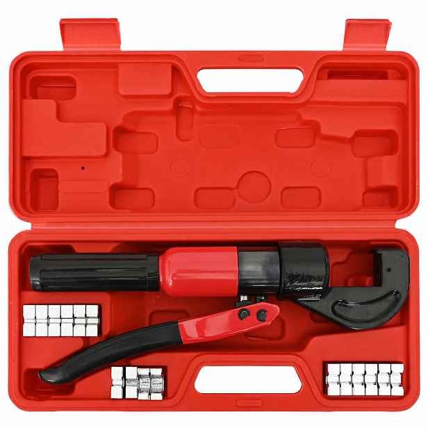 vidaXL Hydraulické lisovací kleště 4–6–8–10–16–25–35–70 mm²