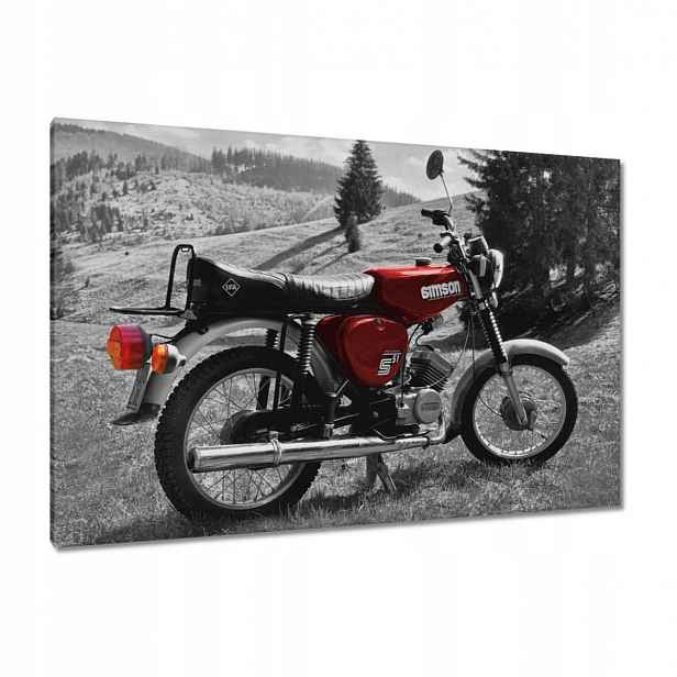 Obrazy 120x80 Červený Simson S51 E