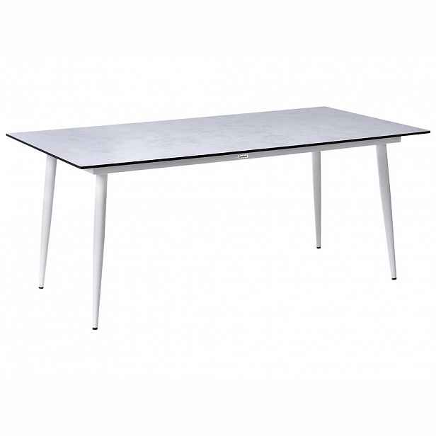Beliani KONFERENČNÍ STŮL 90/180 cm Imitace travertinu Tolentino