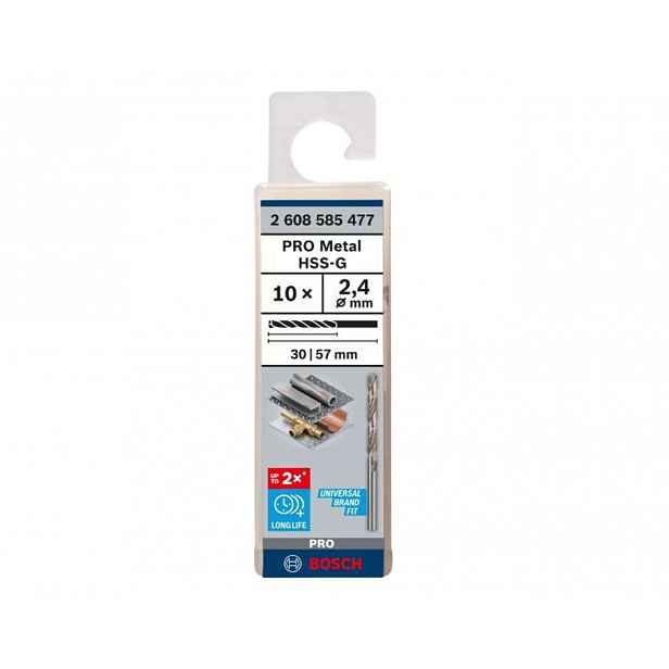 Bosch - Sada vrtáků do kovu, 2,4x57 mm, 10 ks 2608585477