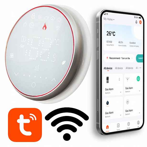 Elektronický Spínací Termostat 5A Pro Wifi Bojler Tuya, Inteligentní Dům