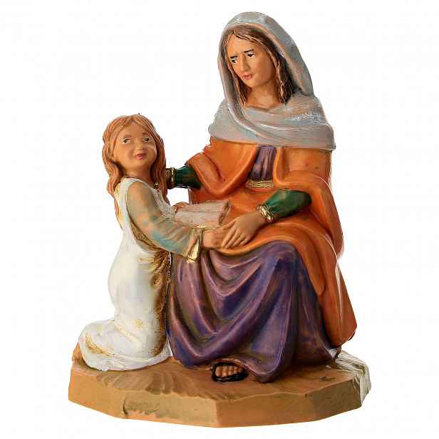 Figurka Do Betlému Svatá Anna s Marií pro figurky o výšce 12 cm Fontanini