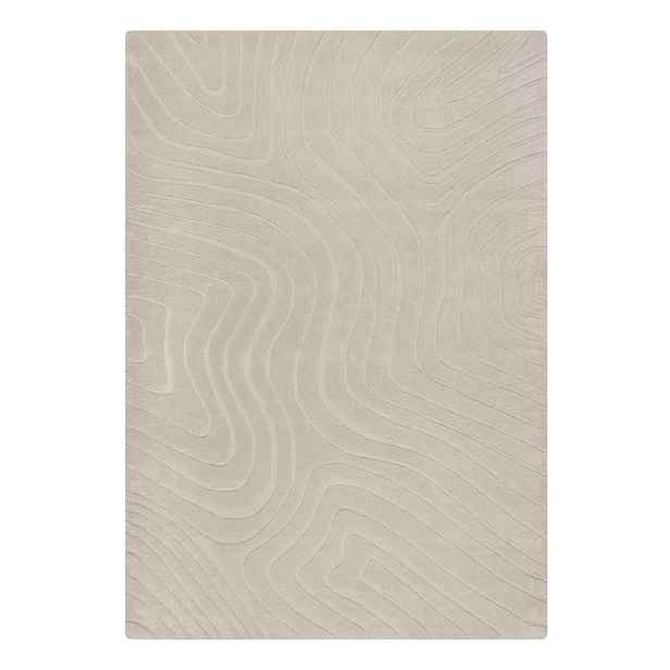 Krémový ručně tkaný vlněný koberec 120x170 cm Mesmerise Natural – Flair Rugs