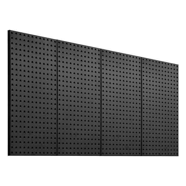 TEMU 4 panelů 24" x 12" kovových panelů na nástěnný organizér do garáže