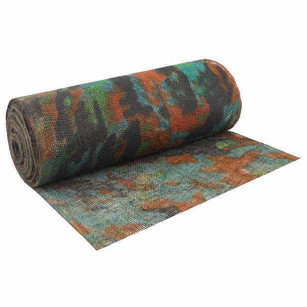 vidaXL Jutová rolka 100 x 500 cm Maskáčová