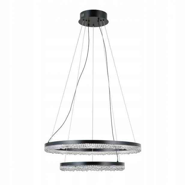 Barlo PND-34526-2L-BK Moderní černá závěsná Led lampa
