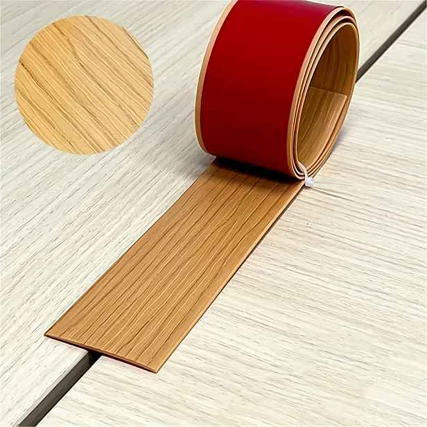 TEMU 1ks Snadno Instalovatelný 5cm x 2m PVC Přechodový Pruh na Podlahu - Ideální pro Bezšvovou Dekoraci Vnitřních Stěn & Pasů, Odolné Zakrytí Švů v
