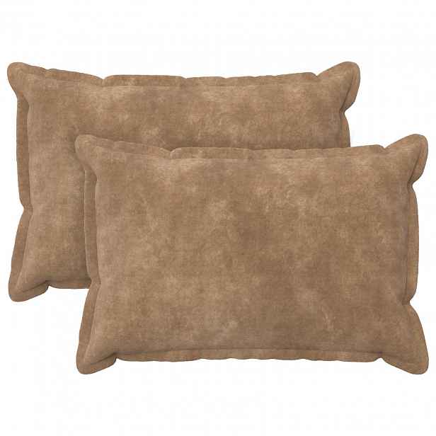 vidaXL Povlak na polštář 2 pcs HOUTEN Taupe 50 x 80 cm