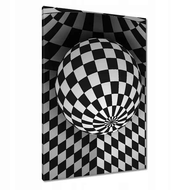 Obrazy 70x100 Abstrackja černobílá