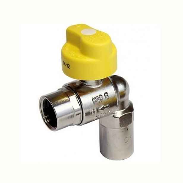 OMB Plynový protipožární bezpečnostní kohout rohový s motýlem 1/2" MM