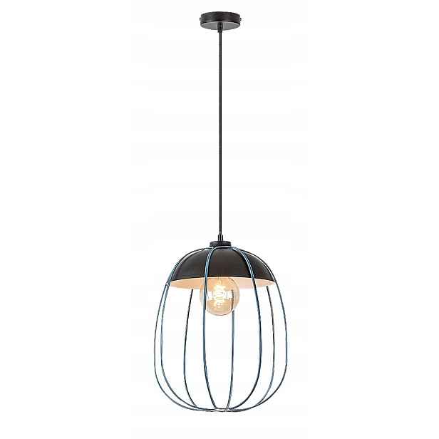Závěsná lampa E27 1x60W černá matná 72024 Svens Rabalux