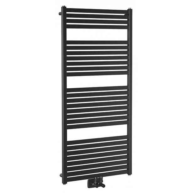 AQUALINE - TONDI otopné těleso rovné 600x1330 středové připojení, černá mat DT486T
