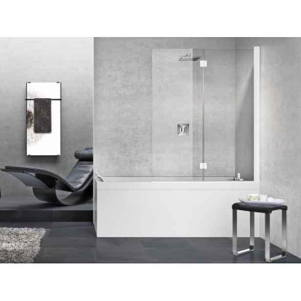 Santech Novellini 2-DÍLNÁ VANOVÁ ZÁSTĚNA YOUNG 1BSV WHITE 120 x 150 cm 120 x 150 levé