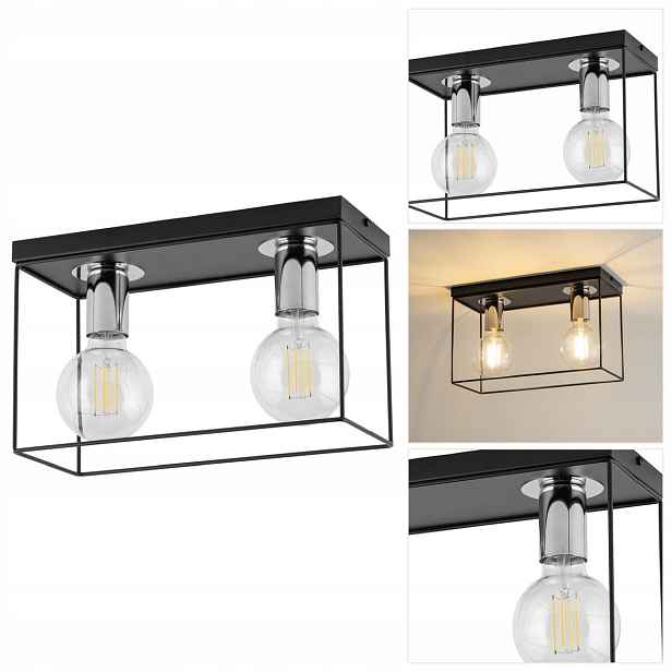 Stropní svítidlo stříbrná Vox do předsíně, bodové světlo Sigma Lighting