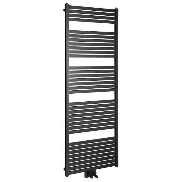 AQUALINE - TONDI otopné těleso rovné 600x1690 středové připojení, černá mat DT496T