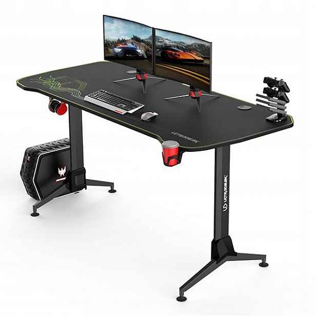 Ultradesk herní stůl Grand žluto-zelený