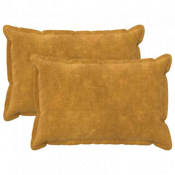 vidaXL Povlak na polštář 2 pcs HOUTEN Žlutá 50 x 80 cm