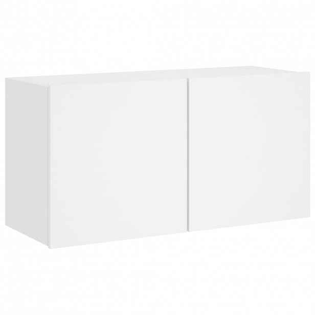 vidaXL TV skříňka nástěnná bílá 80 x 30 x 41 cm