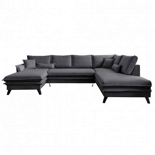 P & B SEDACÍ SOUPRAVA, textil, barvy grafitu
