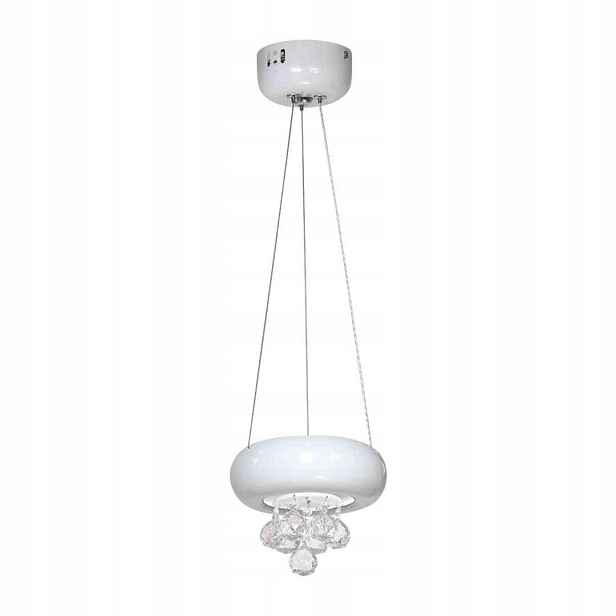 Závěsná křišťálová Led lampa Milagro Lux Bianco ML861 Bílá 6W 420lm