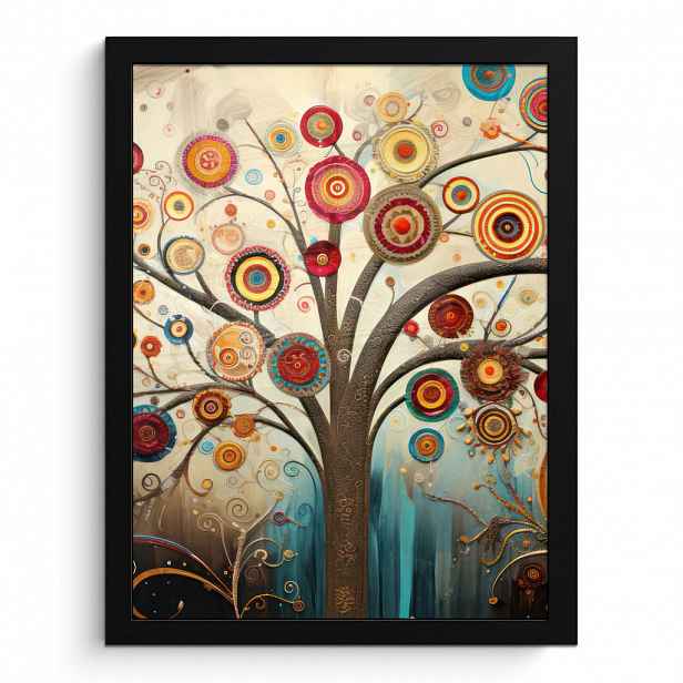 MuchoWow PLAKÁT V RÁMU Strom - Strom života - Barva 30x40 cm