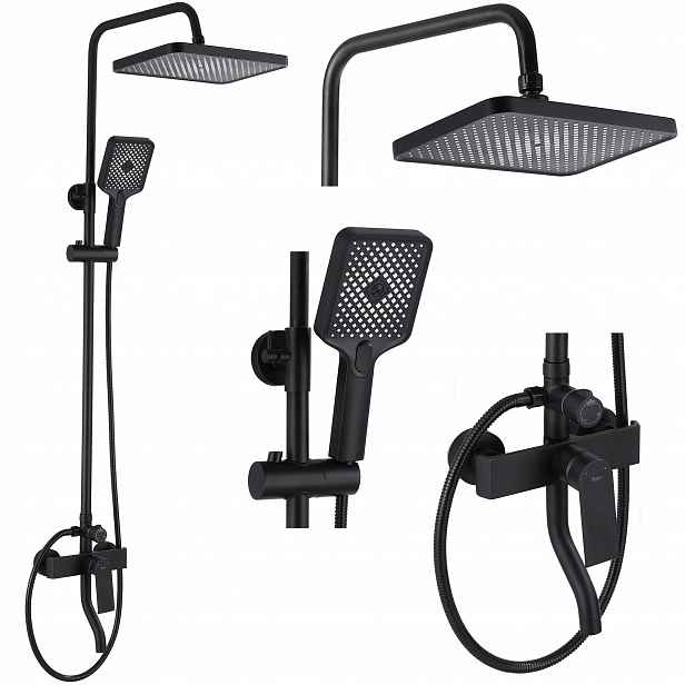 Sprchový Set Sprchová sada Rea Hass Black