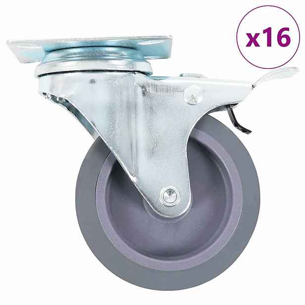 vidaXL 16 ks otočná kolečka 75 mm