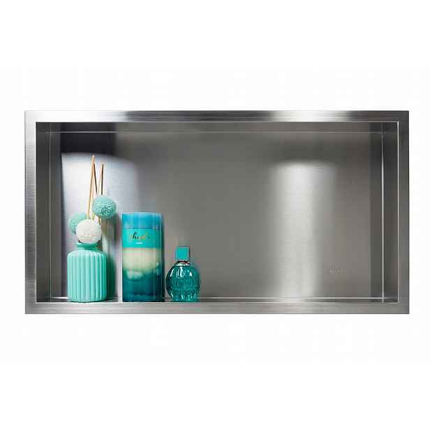 Koupelnová Polička 60x30x10 cm Inox Nerezová Wall-box One Balneo