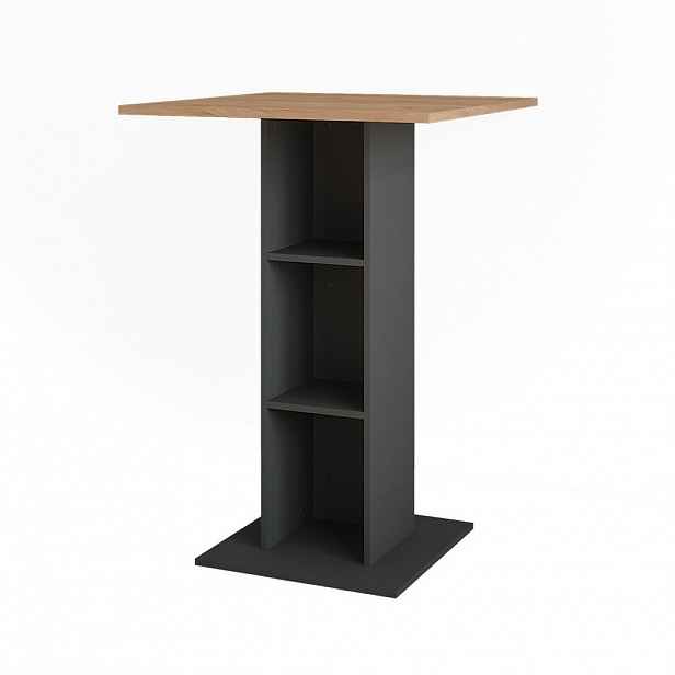 Vicco BAROVÝ STŮL Repose Zlatý dub power/antracit 75 x 75 cm