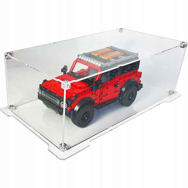 Vitrína s podstavcem Drewlandia pro stavebnici Lego 42213 Technic Ford Bronco
