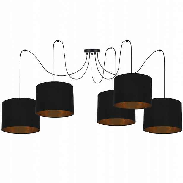 Závěsná Stropní Lampa Lustr Spider Pavouk Led E27 Zlaté Stínidlo E27