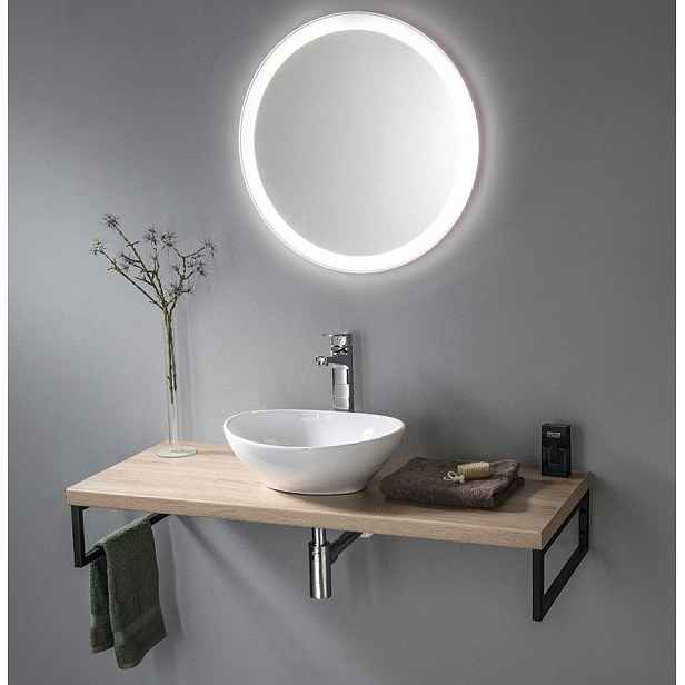 AQUALINE - VEGA deska pod umyvadlo 72,5x45cm, dub platin VG775
