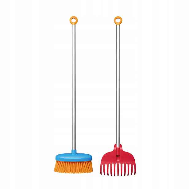 Fiskars My First Sada na úklid pro děti Koště a plastové hrábě