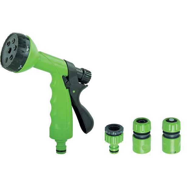 NOVASERVIS DY2323 Zahradní pistole se 6-funkcemi a sadou rychlospojek, plast (DY2323)