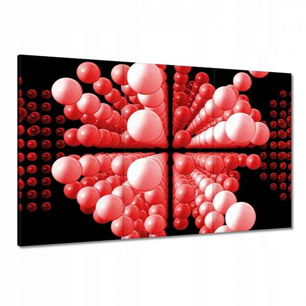Obrazy 120x80 Červené kuličky Matrix