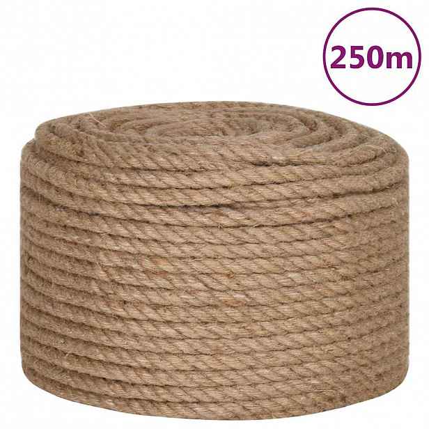 vidaXL Lano 100% juta 10 mm 250 m
