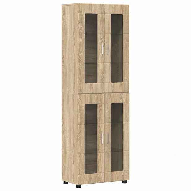vidaXL Vysoký bufet FLORIN 60 x 35 x 182 cm Sonoma dub
