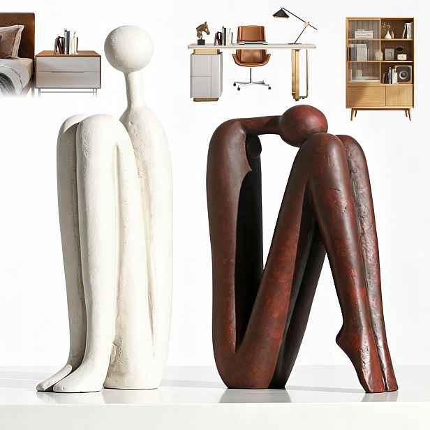 Dekorativní Figurky Bookend Dekorace Studie Thinker Bookends Dekorativní