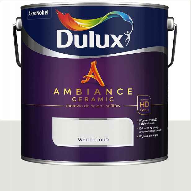 Dulux barva na stěny keramická Ambiance Ceramic White Cloud 2,5L