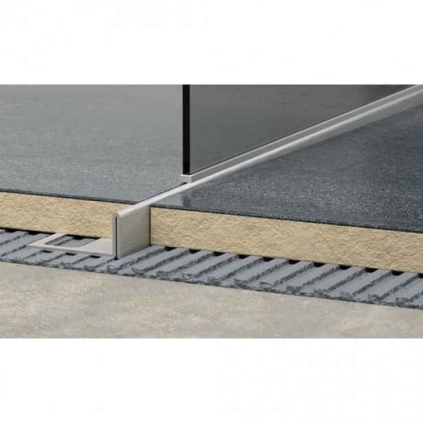 Lišta levá Havos kartáčovaný, nerez, délka 150 cm, výška hrany 12 mm, SPNRZK12150L