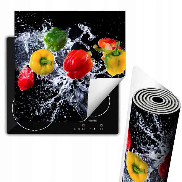 Ochranná Podložka Na Svinovací Sporák 60x52 cm Černá paprika