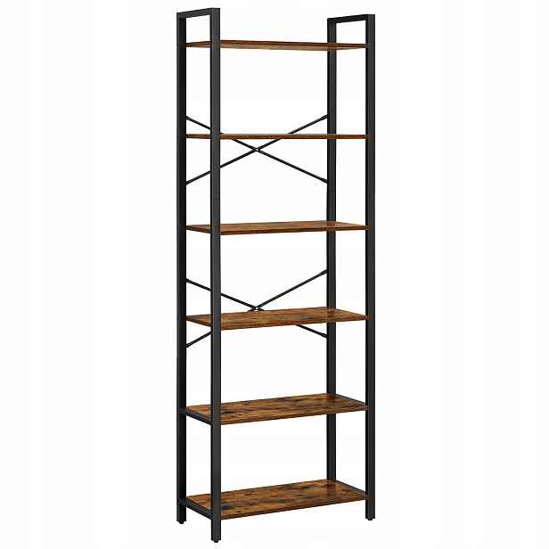 Organizér na knihy Songmics 66 cm x 186 cm x 30 cm Dub hnědý